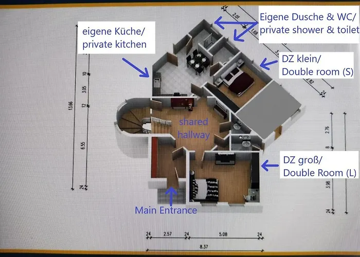 VILLA HanseART Lübeck - Privatzimmer in zentraler Lage